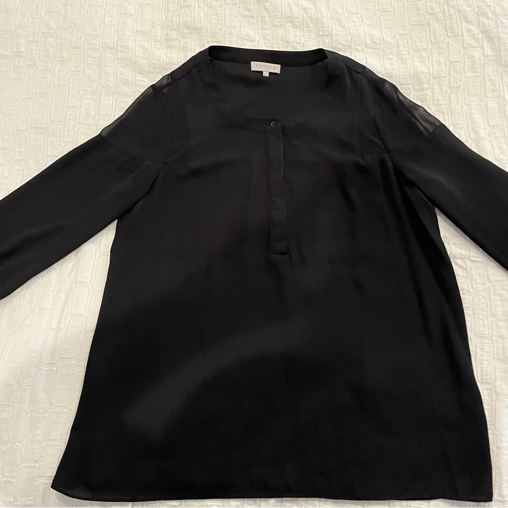 1. State Sheer Shoulder Top